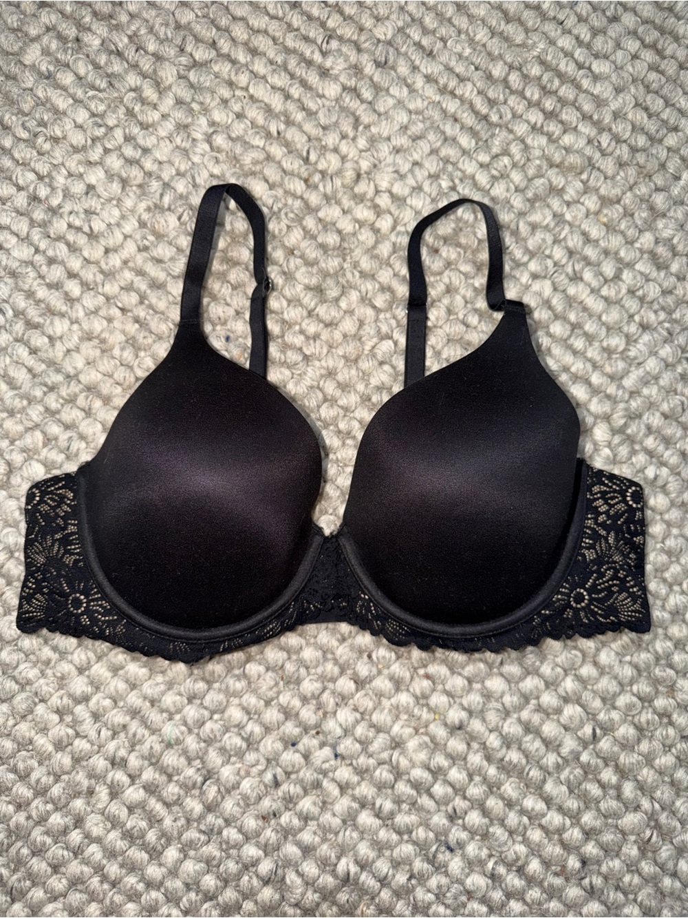 Aerie Real Sunnie Full Coverage Black Bra